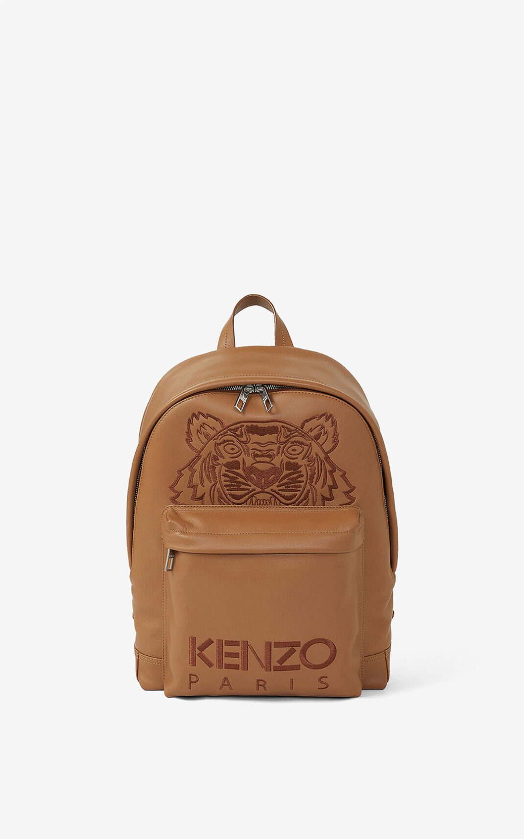 Kenzo Kampus Tiger Læder Rygsæk Dame - Brune DK-665072